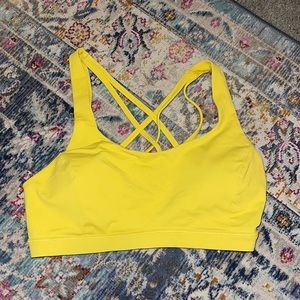 Yellow lululemon bra